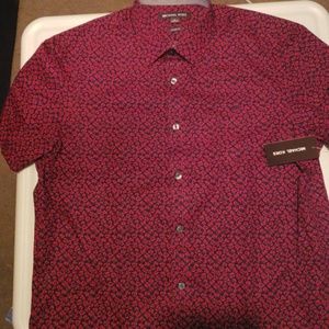 Michael Kors Ruby Red Button Up